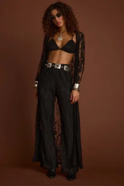 Best Ambrose Black Lace Pull On Pants Pants|Sets