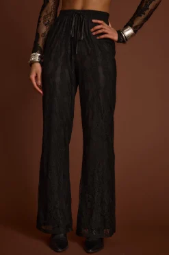 Best Ambrose Black Lace Pull On Pants Pants|Sets