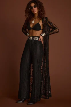 Best Ambrose Black Lace Pull On Pants Pants|Sets