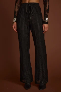 Best Ambrose Black Lace Pull On Pants Pants|Sets