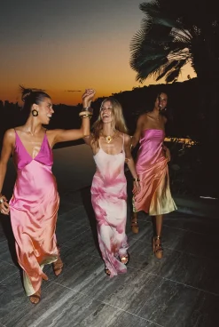 Sale Amora Pink Floral Mesh Maxi Dress Date Night Dresses|Party Dresses