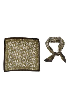Clearance Bandit Olive Paisley Scarf Festival Shoes + Accessories