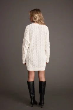 Online Beck Cable Knit Mini Sweater Dress Day Dresses|Mini Dresses