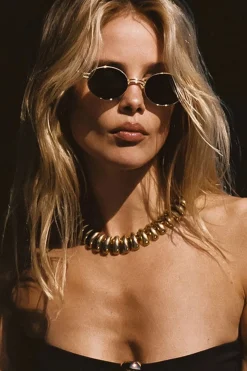 Sale Bianca Black Circle Sunglasses Seashells + Wedding Bells|Festival Shoes + Accessories