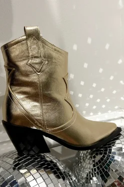 Clearance Ulira Gold Metallic Boot Shoes|Festival Shoes + Accessories
