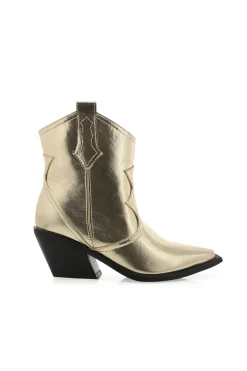 Clearance Ulira Gold Metallic Boot Shoes|Festival Shoes + Accessories
