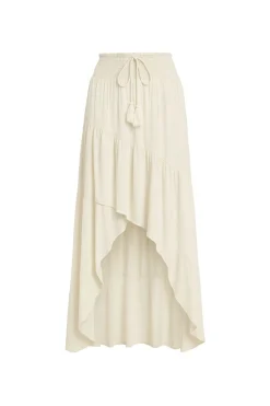Discount Calista Ivory High Low Maxi Skirt Date Night Bottoms|Skirts