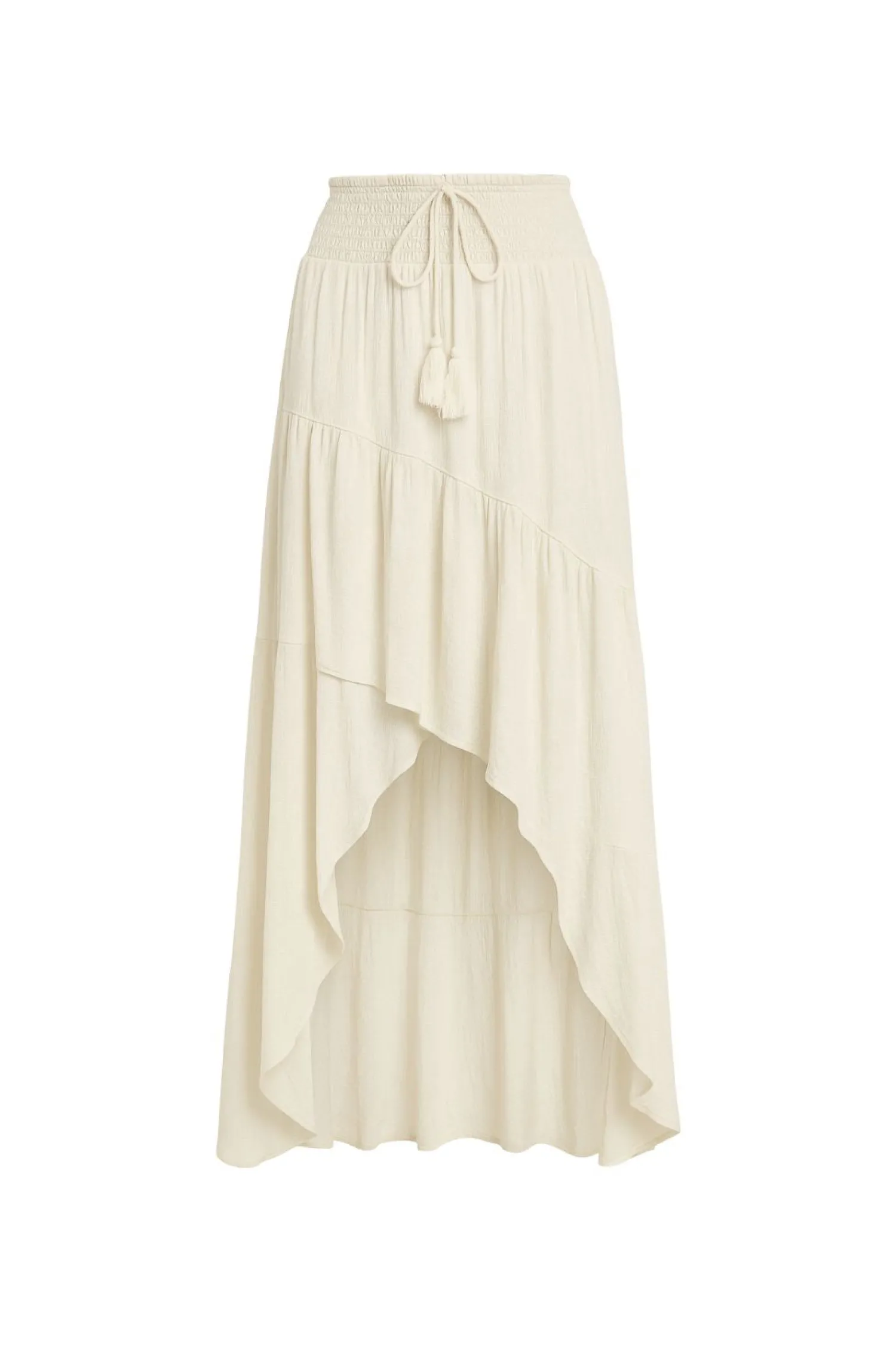 Discount Calista Ivory High Low Maxi Skirt Date Night Bottoms|Skirts