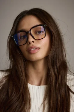 Outlet Carolina Tortoise Shell Blue Light Glasses Sunnies Shop|Sunnies Shop