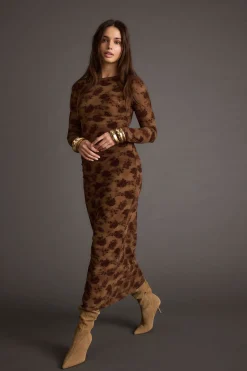 Outlet Casanova Brown Floral Maxi Dress For You And Your Bestie|Date Night Dresses