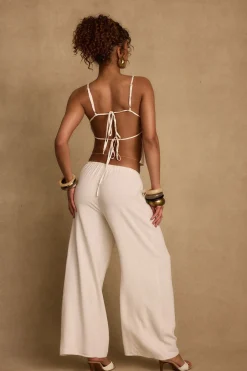 Clearance Clear Breeze Natural Linen Pants Pants|Sets