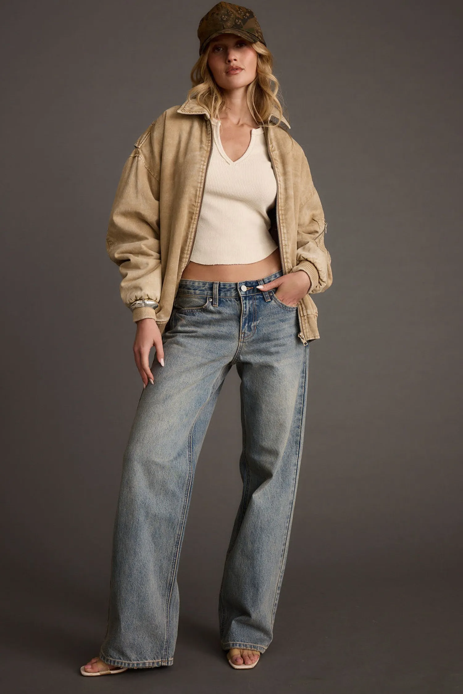 Outlet Cora Vintage Light Denim Low Rise Jeans Date Night Bottoms|Denim