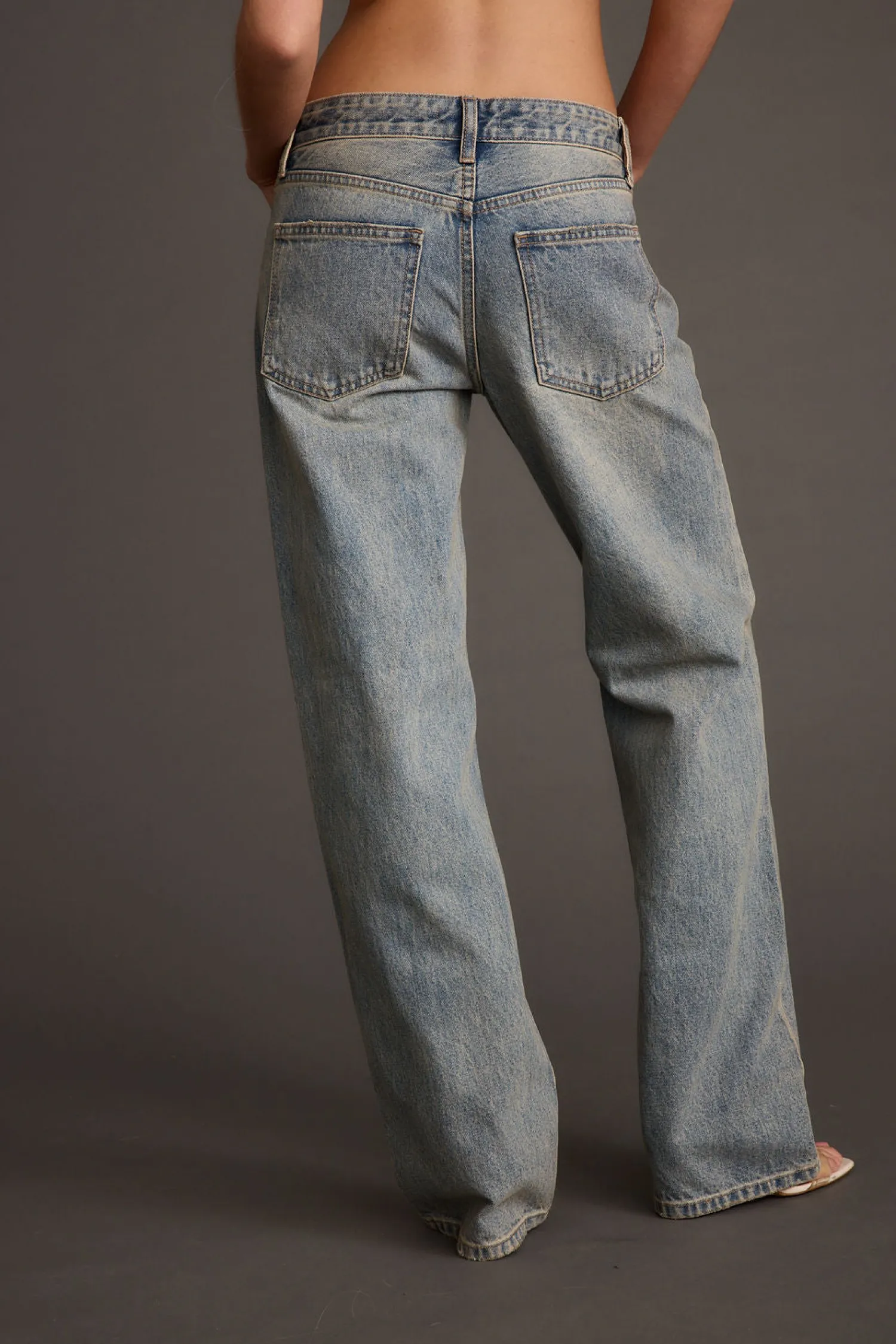 Outlet Cora Vintage Light Denim Low Rise Jeans Date Night Bottoms|Denim