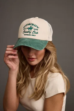 Clearance Cowboy Country Club Trucker Hat Hats|For You And Your Bestie