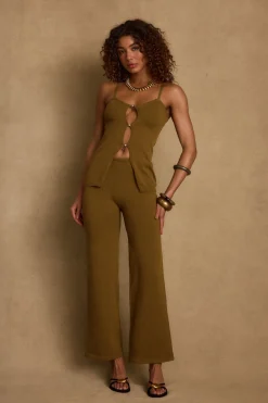 Clearance Cresta Moss Knit Pants Date Night Bottoms|Pants