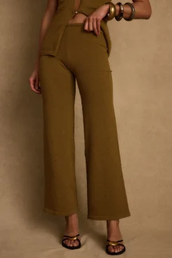 Clearance Cresta Moss Knit Pants Date Night Bottoms|Pants