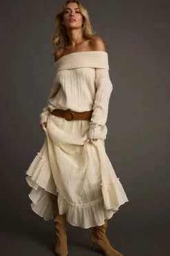 Clearance Dahlia Baby Yellow Maxi Skirt Date Night Bottoms|Skirts