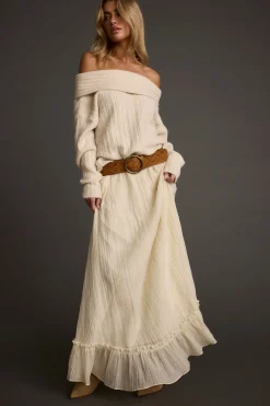 Clearance Dahlia Baby Yellow Maxi Skirt Date Night Bottoms|Skirts