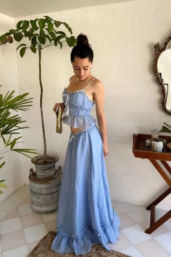 Online Dahlia Blue Tank Sets|Sets