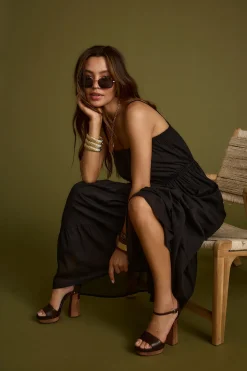 Sale Darion Black Maxi Dress Day Dresses|Vacation Dresses