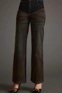 Discount Dawn Two Toned Jeans Denim|Pants