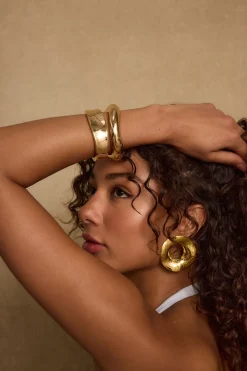 Sale Elisa Gold Bangle Set Jewelry|Golden Hour Bachelorette