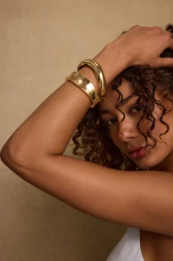 Sale Elisa Gold Bangle Set Jewelry|Golden Hour Bachelorette