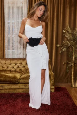 Best Elza Cowl Neck Maxi Dress Engagement Party|Bridal Dresses