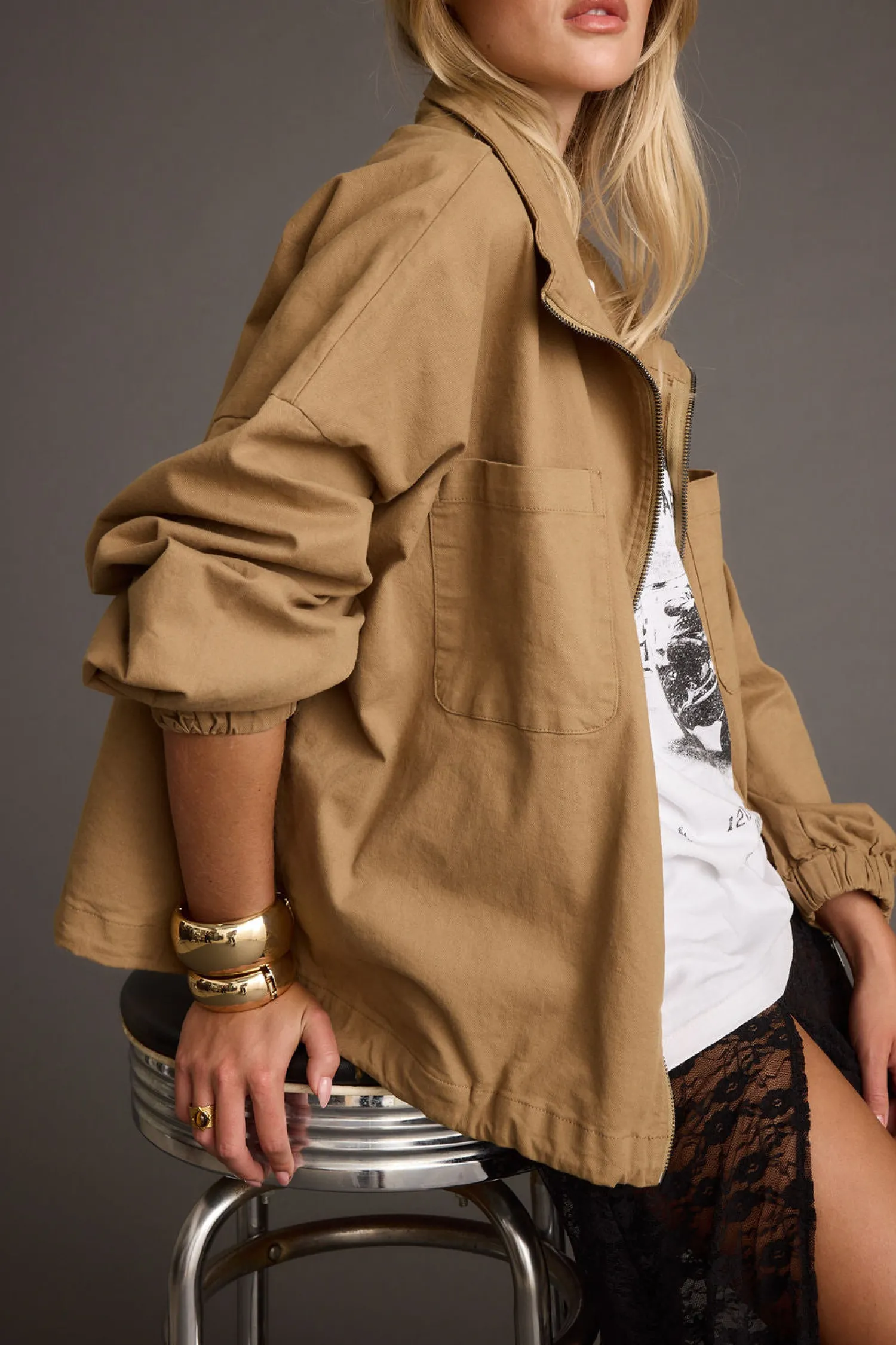 Hot Fairfax Canvas Relaxed Fit Utility Jacket Outerwear|Jackets
