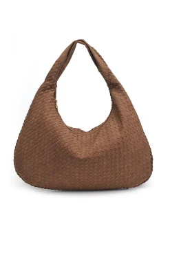 New Faye Mocha Suede Hobo Bag Handbags