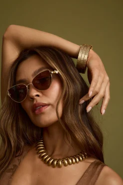 Sale Forevermore Gold Metal Bangle Jewelry|Golden Hour Bachelorette
