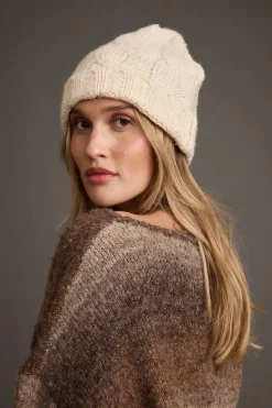 Best Frost Cream Knit Beanie Hats