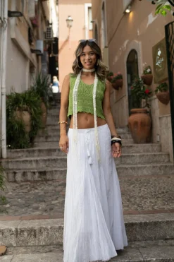 Clearance Gisela Moss Knit Tank Top Tees + Tanks|Vacation Tops