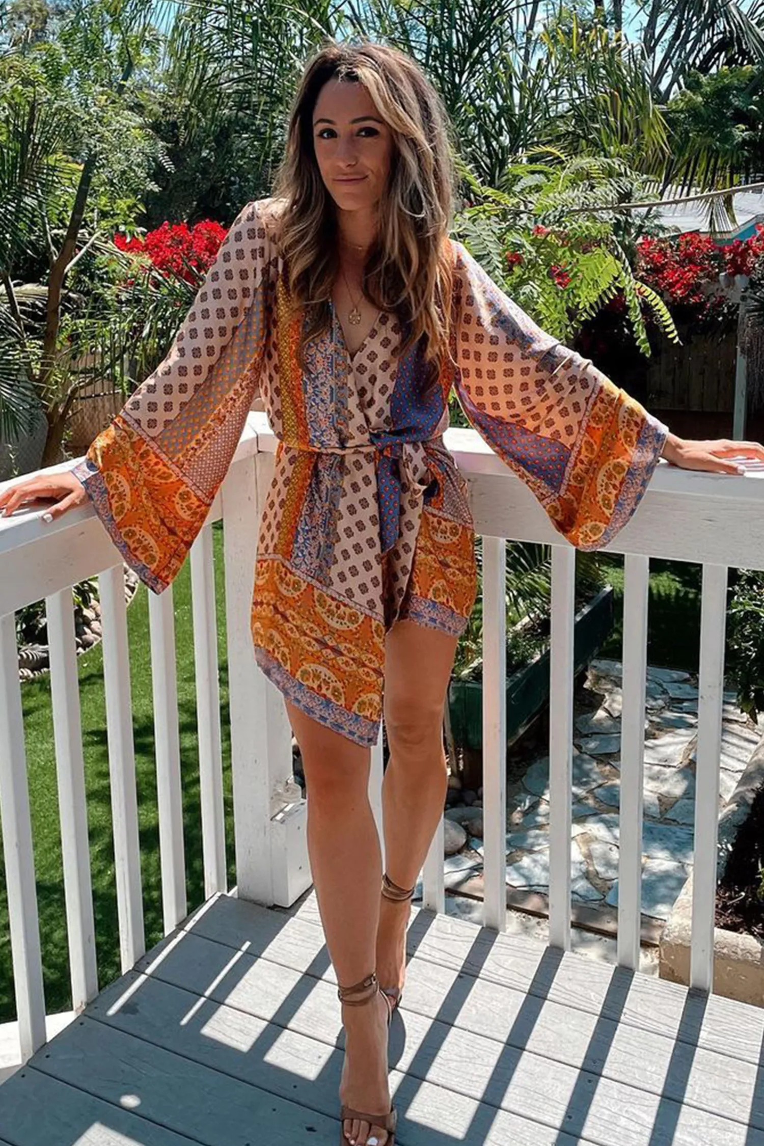 Outlet Gold Standard Multicolored Kimono Dress Seashells + Wedding Bells|For You And Your Bestie