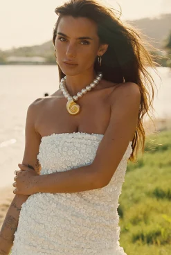 Best Hannah White Floral Applique Midi Dress Golden Hour Bachelorette|Western Bachelorette