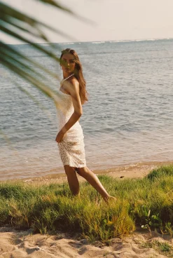 Best Hannah White Floral Applique Midi Dress Golden Hour Bachelorette|Western Bachelorette