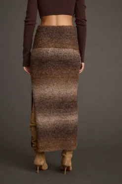 Online Helena Ombre Sweater Midi Skirt Date Night Bottoms|Skirts