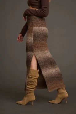 Online Helena Ombre Sweater Midi Skirt Date Night Bottoms|Skirts