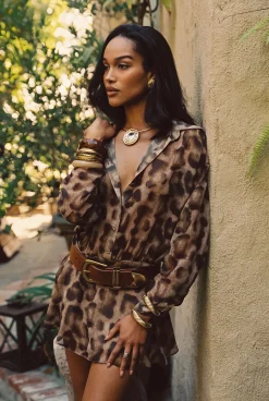 Hot Jasper Brown and Gold Statement Belt Belts|For You And Your Bestie