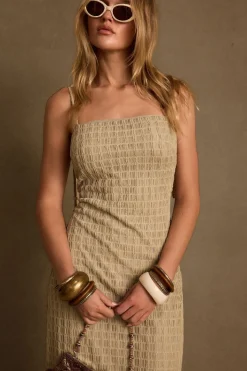 Sale Jazmin Light Sage Midi Dress Vacation Dresses|Vacation Dresses