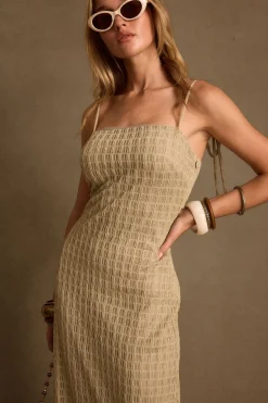 Sale Jazmin Light Sage Midi Dress Vacation Dresses|Vacation Dresses