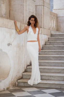 Best Jovie Ivory Knit Maxi Skirt Skirts|The White Edit