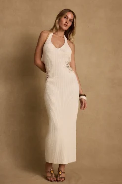 Fashion Kendall Cream Crochet Maxi Dress The White Edit|Golden Hour Bachelorette