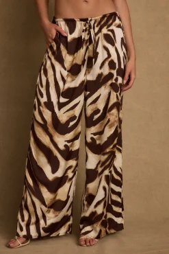 Discount Kiki Mocha Zebra Pant Date Night Bottoms|Sets