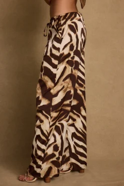 Discount Kiki Mocha Zebra Pant Date Night Bottoms|Sets