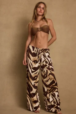 Discount Kiki Mocha Zebra Pant Date Night Bottoms|Sets