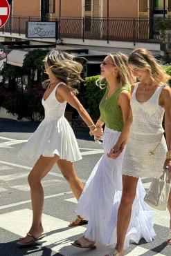Best Kit White Drop Waist Mini Dress The White Edit|Western Bachelorette