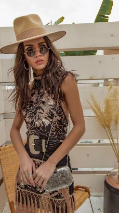 Clearance Like Gold Dust Sequin Fringe Dress Western Bachelorette|Festival Restocked