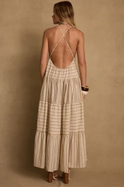 Discount Lorena Striped Linen Maxi Dress Day Dresses|Vacation Dresses