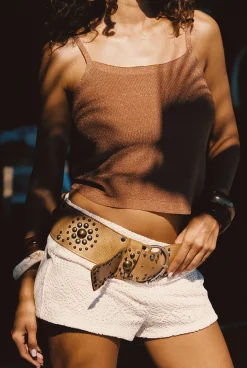 Online Lucero Bronze Lurex Tank Date Night Tops|Tees + Tanks